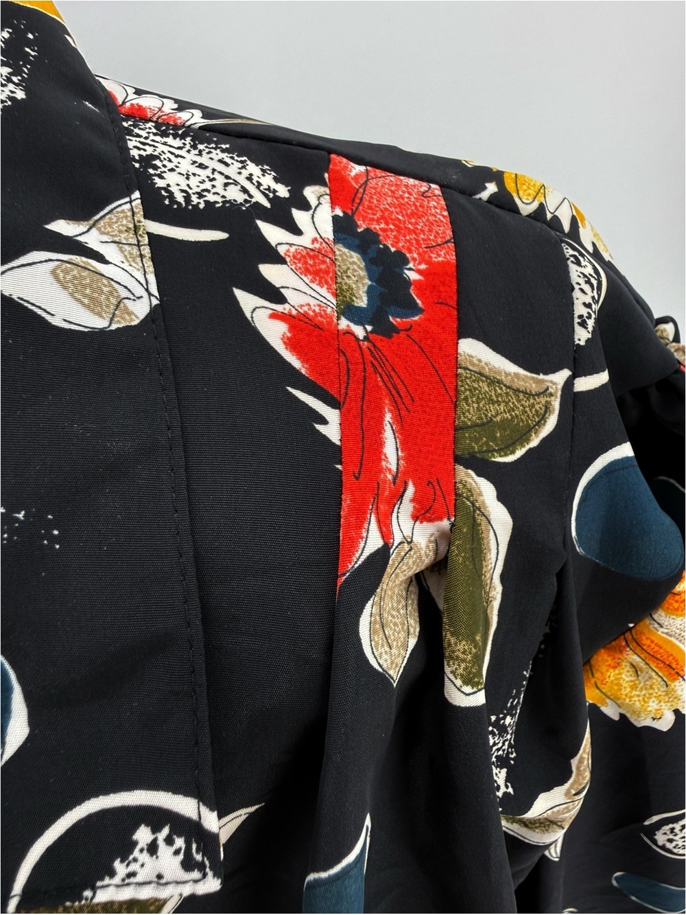 Vintage California Looks Dress Womens 6P Floral Midi Shirtwaist Made USA 80s - Picture 3 of 13